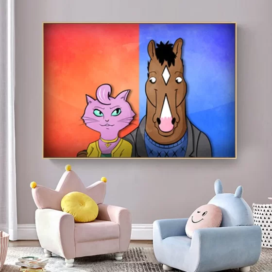 Bojack And Carolyn Posters Canvas Paiting